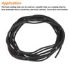 sourcing map Foam Rubber Weather Seal Strip, 3mm(0.12") Diameter x