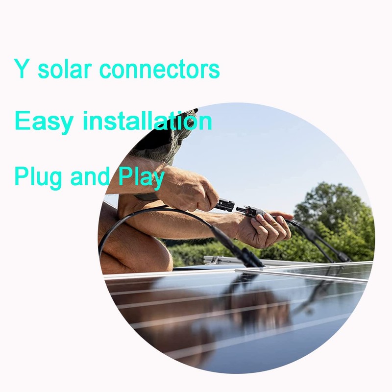 WOODGUILIN 2Y6 Solar Cable Y Splitter 6 mm² Solar Panel