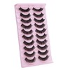 Sibba 10 Pairs False Eyelashes Russian Strip Lashes Fluffy Wispy