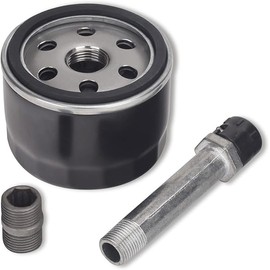 MIU13767 AM131611 AM125424 Easy Change Conversion Kit Compatible with J-ohnDeere Lawn and Garden Tractor MIU13767B, S160, S130, E120, E130, E150 & With 1 Oil Filter, 1 Drain Plug, 1 Adapter Fitting