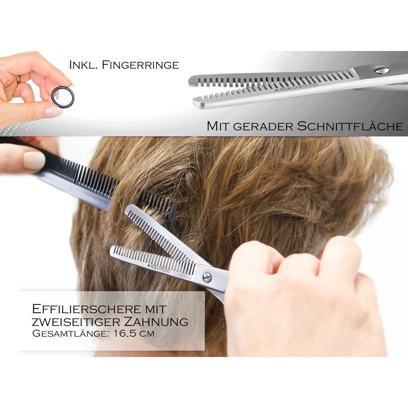 Hair Cutting Thinning Scissors Set of 3