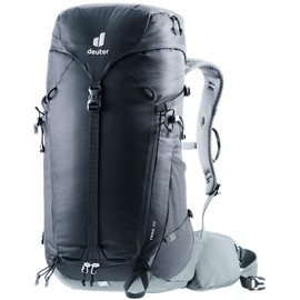 Deuter Trail 30L Backpack for Biking, Hiking & Trekking with Narrow Fit, U-Frame & Superior Breathability - Black-Shale