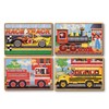 Melissa & Doug Vehicles 4-in-1 Wooden Jigsaw Puzzles
