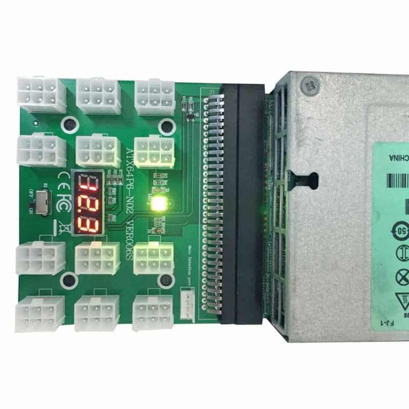 Acxico 1Pcs 6PIN 1200W Server Power Supply Breakout Board for