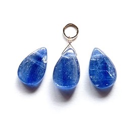 [Blue Corn] Natural Stone K14GF Pendant Charm [Natural Stone Amulet Stone Stylish Gold Necklace] Charm K14GF 14KGF (Size: Approx. 0.6 - 0.8 x 0.2 - 0.4 inches (16 - 20 mm x 6 - 9 mm)) 14K Gold Field,