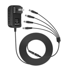 SLLEA AC Adapter Replacement for Lemax Lighted Accessory 4.5V # 74707 74295 84428 44242 Christmas Village Spooky Town Houses Playground Display 3/4 Output Jacks 4.5VDC - 5V Regulated Power Supply