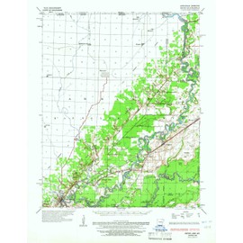 YellowMaps Reyno AR topo map, 1:62500 Scale, 15 X 15 Minute, Historical, 1935, Updated 1966, 21.9 x 17 in - Polypropylene
