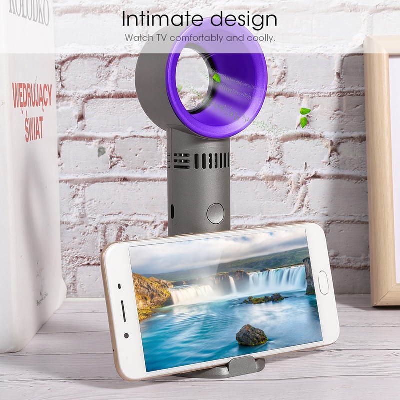 Non Blade Fan Mini Handheld Portable USB Rechargeable Fan Fourth