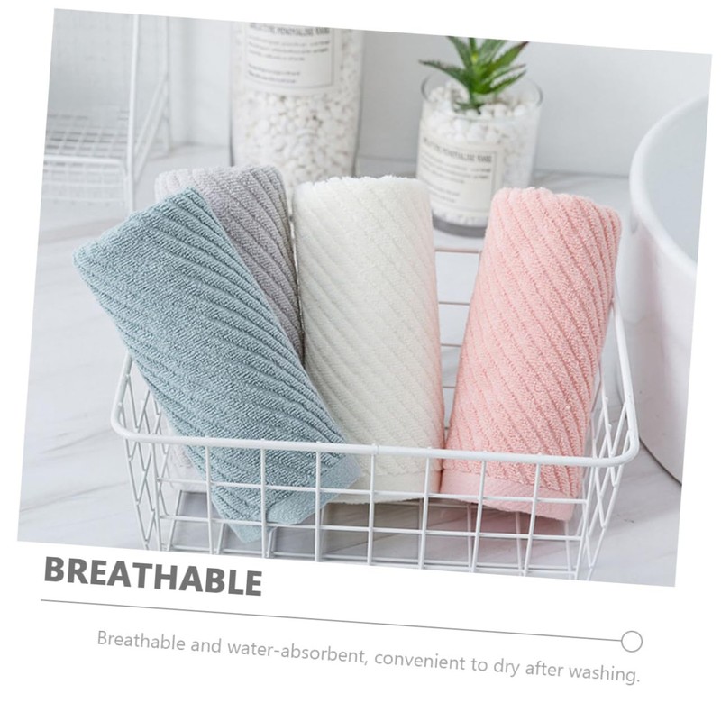 MERRYHAPY Supple Absorbent Face Towels 4 Pack Cloths for Home