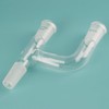 FunChem 3-Way Claisen Distillation Adapter with 24/40 Joints Connecting Adapter,