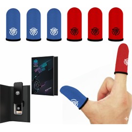 Nexus Elite Gamer sleeves for pubg , mobile gaming finger cots sleeve gloves and covers , compression for thumb arthritis sweaty hands , Blaze Fusion