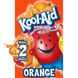 Kool-Aid Soft Drink Mix - Orange Unsweetened, Caffeine Free, 0.15 oz/envelope (Pack of 15)