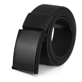flintronic Belts for Men,Work Belts for Men, Canvas Web Belt for Men, Adjustable Fabric Nylon Belt with Flip-Top Solid Buckle, Quick Release Metal Buckle Belt, Lightweight Breathable, 130cm