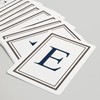 Lantern Press Monogram, Estate, Gray and Blue, E (52 Playing