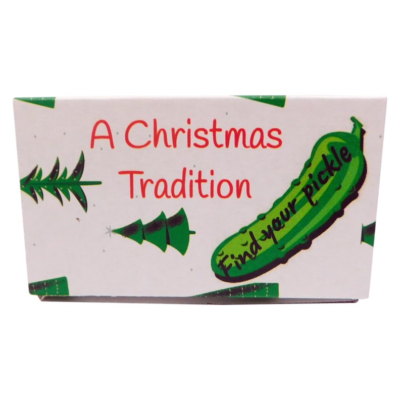 Pickle Ornament Deluxe Boxed Set Christmas Tradition Decoration Handpainted Polyresin