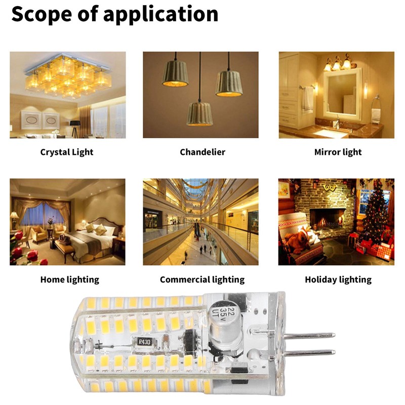 6 Pcs G4 LED Bulbs Bi Pin Base Light Bulbs