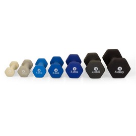 AFH-Webshop Gymnastic Dumbbells | Neoprene | Dumbbells | Pair | Various Weights and Colours, beige