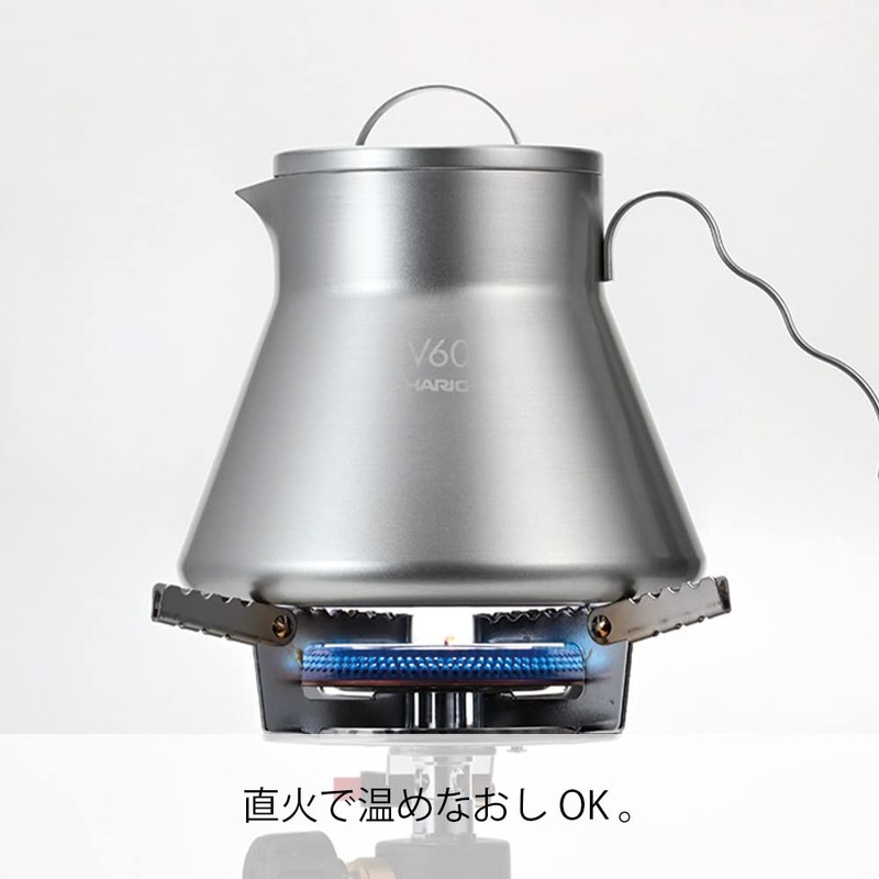 HARIO (ハリオ) V60 Metal Coffee Server 500ml Silver O-VCSM-50-HSV