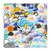 100 Pcs Cute Weather Vinyl Stickers,Cartoon Funny Graffiti Stickers,Vinyl Waterproof