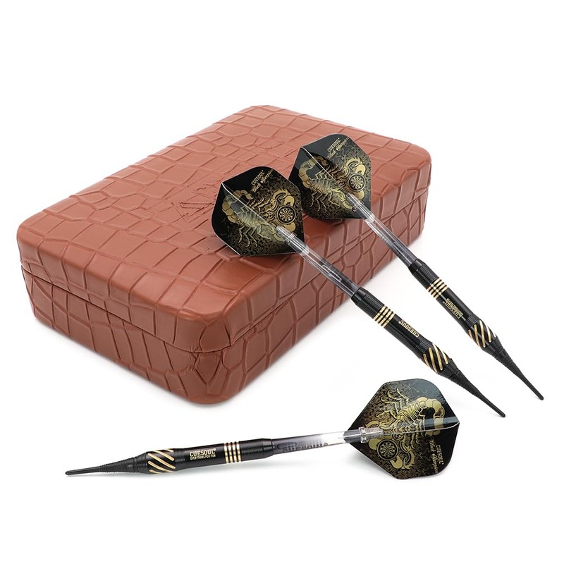 CUESOUL 16 Grams Deluxe Soft Tip Darts Set with Luxury