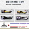 PGTOPONE Side Mirror Light Led DRL Turn Signal Dynamic Sequential