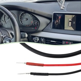 Micro Traders 1pc RJ11 Rearview Mirror Plug Cord Radar Detector Power Cable 60cm Compatible with Escort Compatible with Valentine One Compatible with Uniden RJ11 Radar Detector(Small Pin)