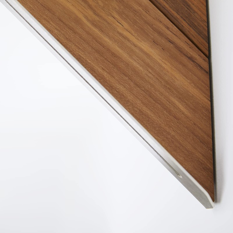 Seachrome Corner Shower Shelf in a Satin Finish with a