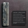 Beard & Moustache Pocket Comb - Handmade Cellulose Acetate -