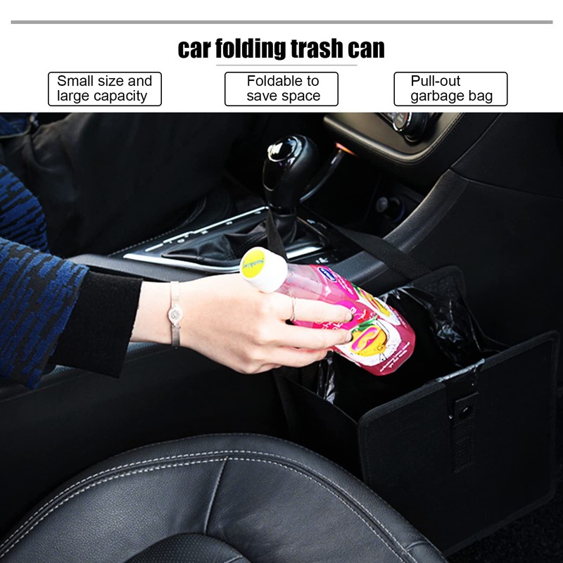 Miytsya Hanging Car Trash Bag Can Premium Waterproof Litter Garbage