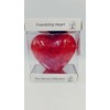 Glass 12cm Large Friendship Heart Hanging Hand Red Craft Keepsake