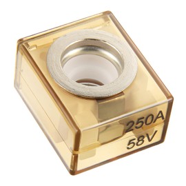 BOJACK Terminal Fuse 250A Marine Rated Battery Fuse (MRBF) 58V DC Max IP66 Waterproof for The Circuit Protection of Automobiles RVs Cranes Ships Charging Piles (250 Amp)