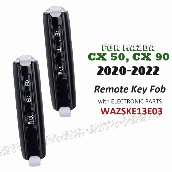 KeylessAutoParts 2x WAZSKE13E03 for Mazda CX-50 CX-90 2020-2022 Proximity Smart