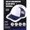 10 Pcs Sublimation Blank Trucker Hats Bulk Mesh Baseball Cap