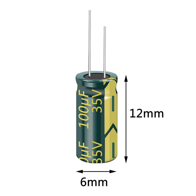 PENGLIN 20pcs Electrolytic Capacitors Aluminum Electrolytic Capacitors 35V 100UF 105℃