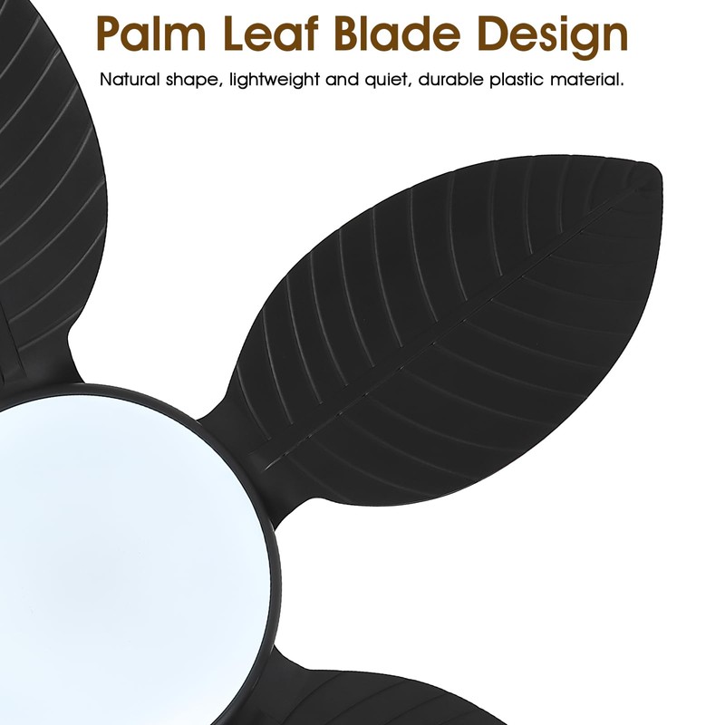 Wiviniya Ceiling Fans with Lights and Remote/APP Control, 48 Inch