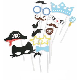 Carnival Devil 15-Piece Set Party Props Set Assorted Eye Mask Beard Photo Props