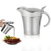 Stainless Steel Sauce Jug, Gravy Boat Sauce Jug with Hinged