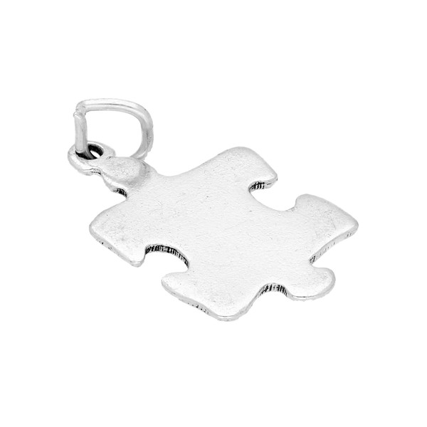 jewellerybox Sterling Silver Puzzle Jigsaw Piece Charm
