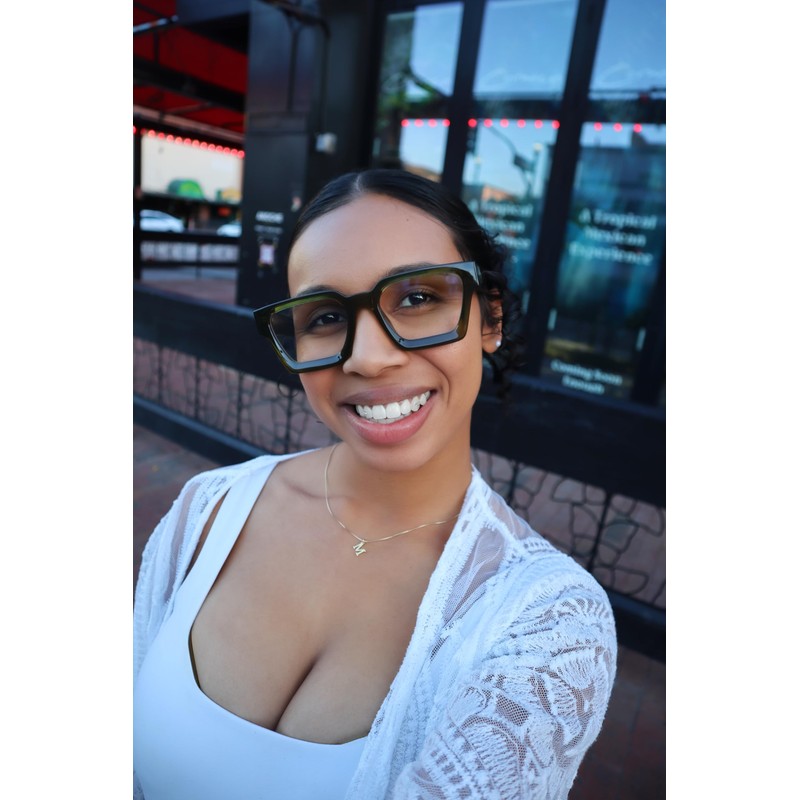 VISOONE 2 Pack Blue Light Blocking Glasses Rectangle Frame and