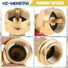 20lb to 1lb Propane Tank Adapter with Valve for 1lb
