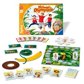 Ravensburger tiptoi® Active Game 00129, Jungle Olympics, Movement Game from 4 Years for 1-6 Players