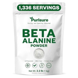 Purisure Beta Alanine Powder 1kg Pure Beta Alanine Pre-Workout Supplement for Sustained Energy Beta Alanine Pre-Workout Powder Alanine Supplement for Men and Women 1 334, Purisure Beta Alanine Powder 1kg, Sustained, 1 Piece / Purisure 베타 알라닌 파우더 1kg 지속적인 에너지를 위한 순수 베타 알라닌 운동 전 보충제 남성 및 여성용 베타 알라닌 운동 전 파우더 알라닌 보충제 1 334, Purisure 베타 알라닌 파우더 1kg, 지속적인, 1개