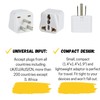 Bates- Universal Adapter, 3 Pack, Travel Adapter, UK to US