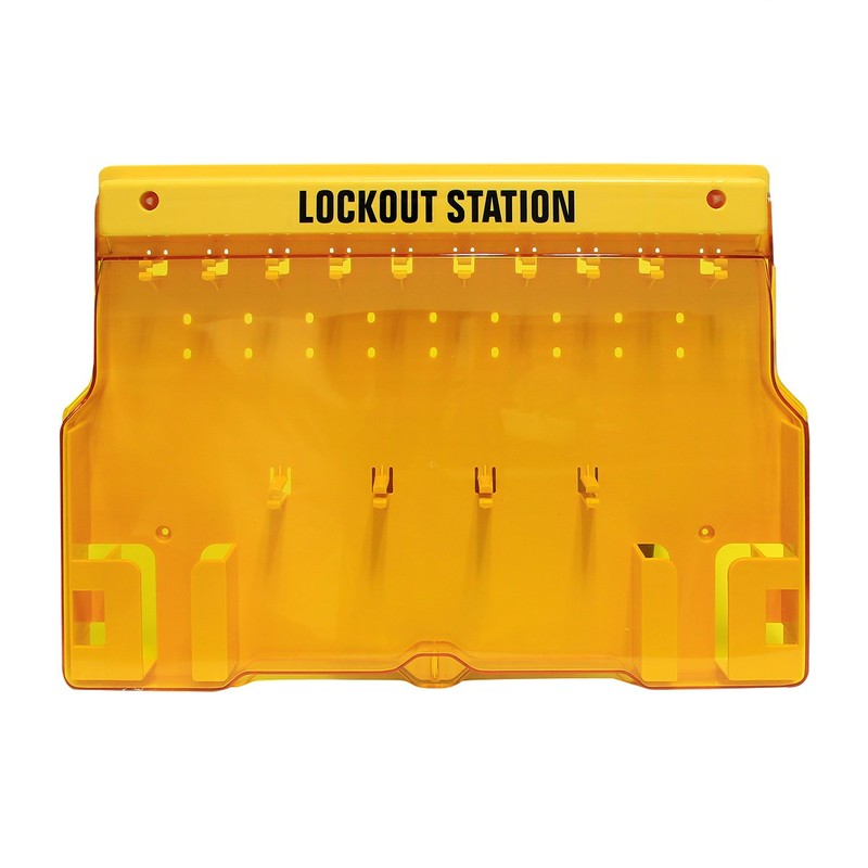 Wisamic Lockout Tagout Station with Cover, Includes 10 Key Different