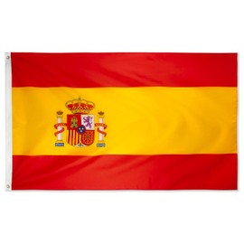 DANF Spain Flag 3ftx5ft Spainish National Flags Polyester with Brass Grommets 3x5 Foot Flag