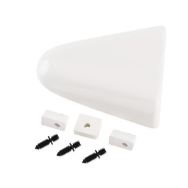 HQPARRTS 957175 Clam Shell Vent(7-3/8 x 6-5/8) Compatible with Sea Ray Boat -Medium Clam Shell with Push in Tree Studs