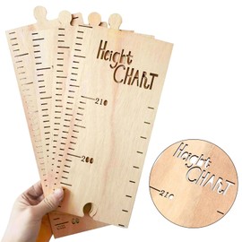 Height Growth Chart, Wooden Height Chart for Kids, Height Measurement Ruler, Height Measuring Rulers for Baby Children Bedroom Wall Decoration, Nursery Room Decor