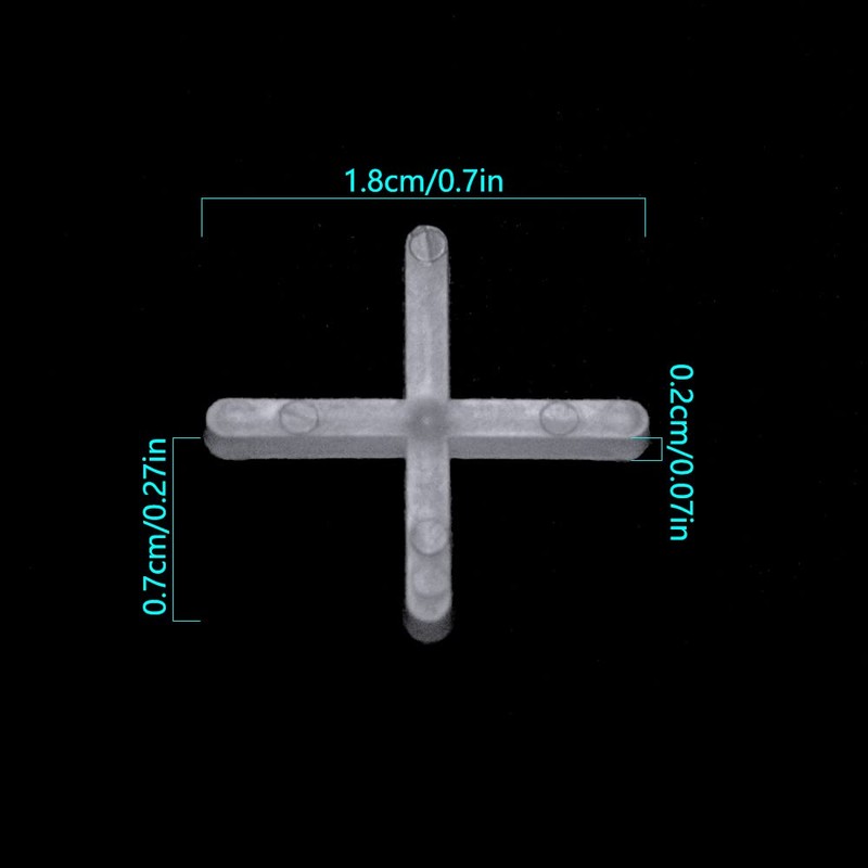 Rayong 1000Pcs Tile Spacers 2mm Spacers Slab Spacers Plastic Cross