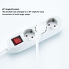 European Power Strip 3 Way ABS and Copper Multiple Outlet