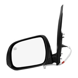 PM Auto Left Driver Side Mirror, Power Heated Paintable Manual Folding View Mirror Replacement For 2013-2017 Toyota Sienna